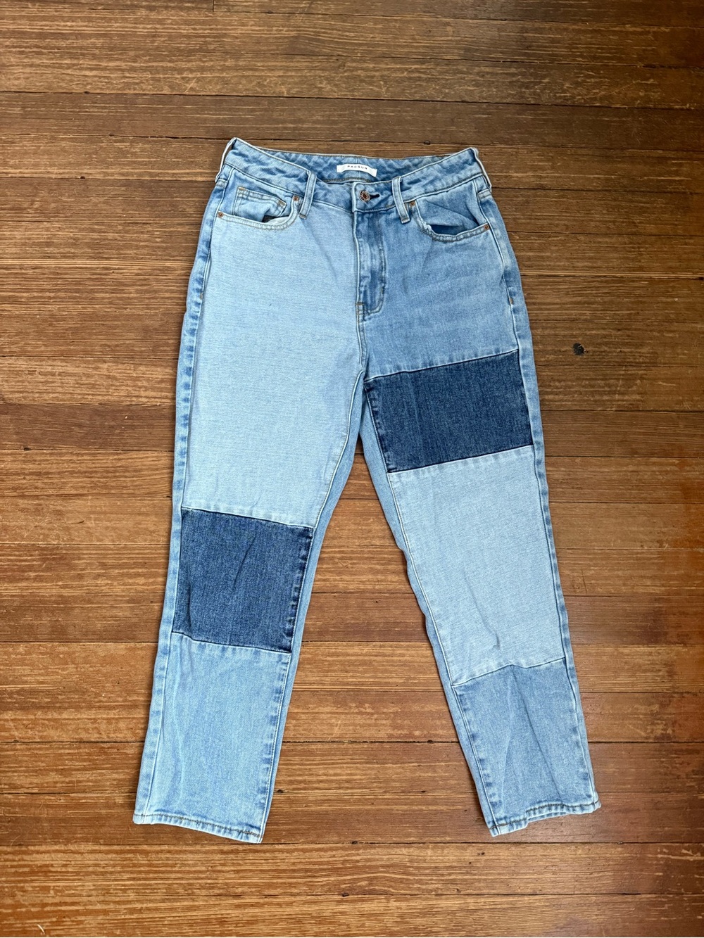 PacSun Patchwork Light Blue Women's Mom Jeans Size 26